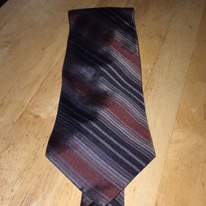 Calvin Klein Stripped Silk Tie